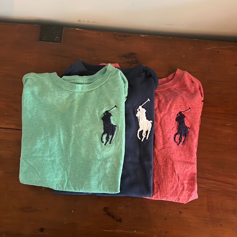 Set of 3 Ralph Lauren polo boys t shirts